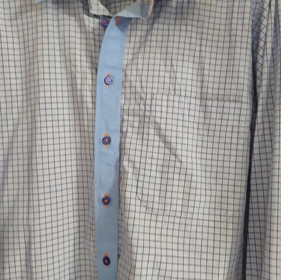 iTailor Button Up Collared Long Sleeve Shirt Small Grid Check Plaid XXL - Picture 5 of 8